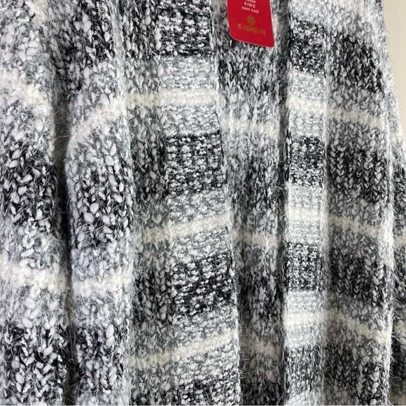 Heartloom Evereve Mila Multi Striped Open Front Long Sleeve Cardigan Sweater M - Picture 6 of 16